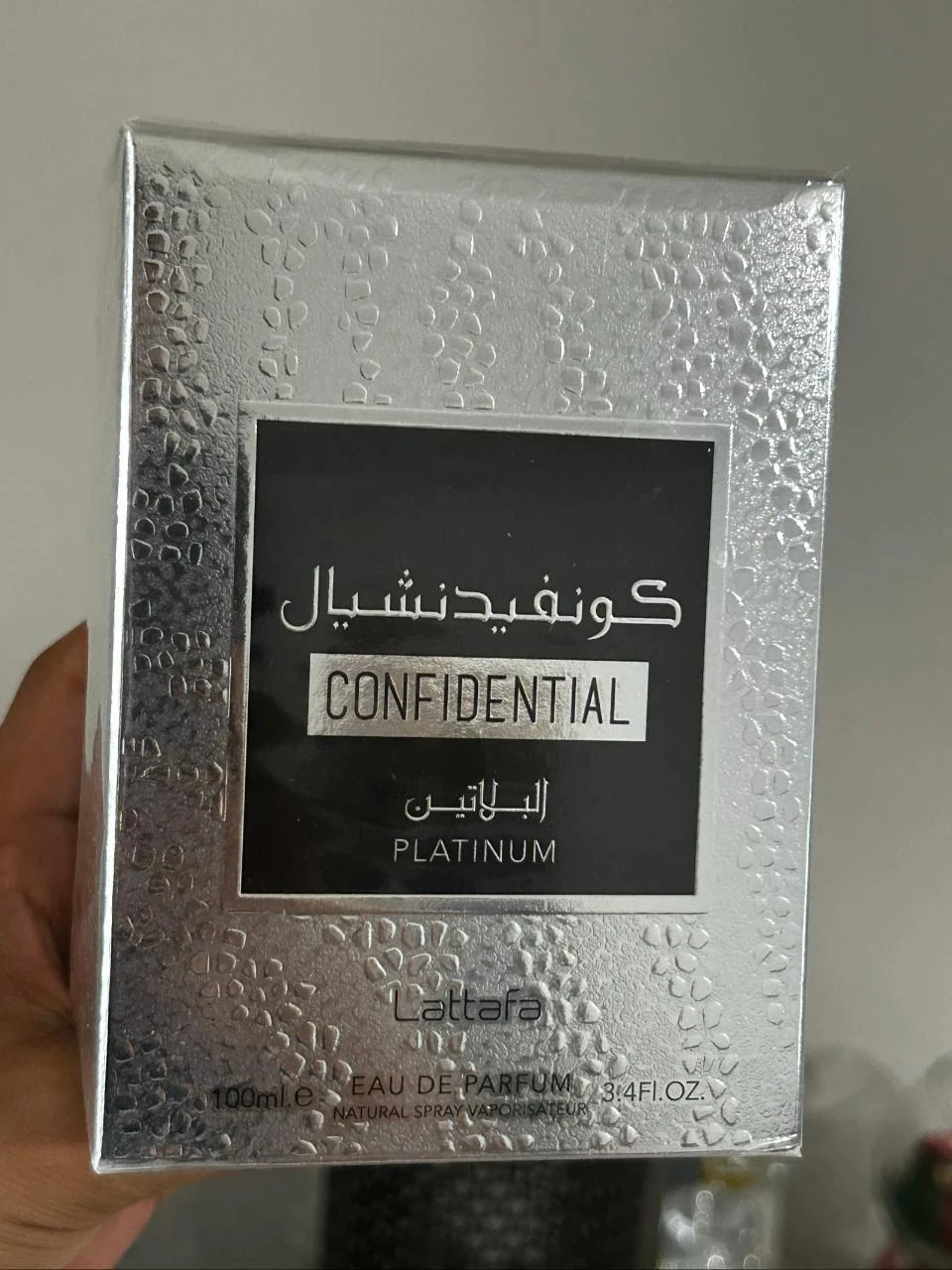 Parfum Confidential Platinium Lattafa 100ml